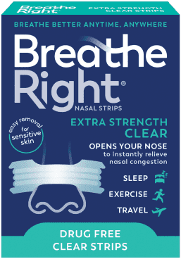 Breathe Right Extra Strength, for Sensitive Skin, Nasal Strips Clear